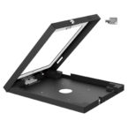 iPad 2 3 4 Air Air2 Anti-theft Secure Black Enclosure Case Wall Mount with Key