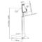 Universal Anti-Theft Height Adjustable Free Standing iPad Tablet Display Stand