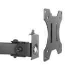 Dual LCD Monitor Double Jointed Steel Arm Desk Mount 13-32 Tilt Swivel Rotate